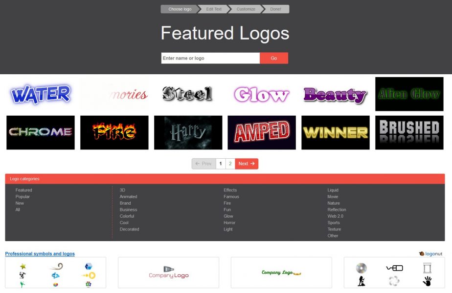 Mudahnya membuat logo dan desain text di situs online