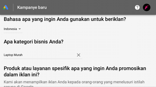 cara pasang keyword google ads