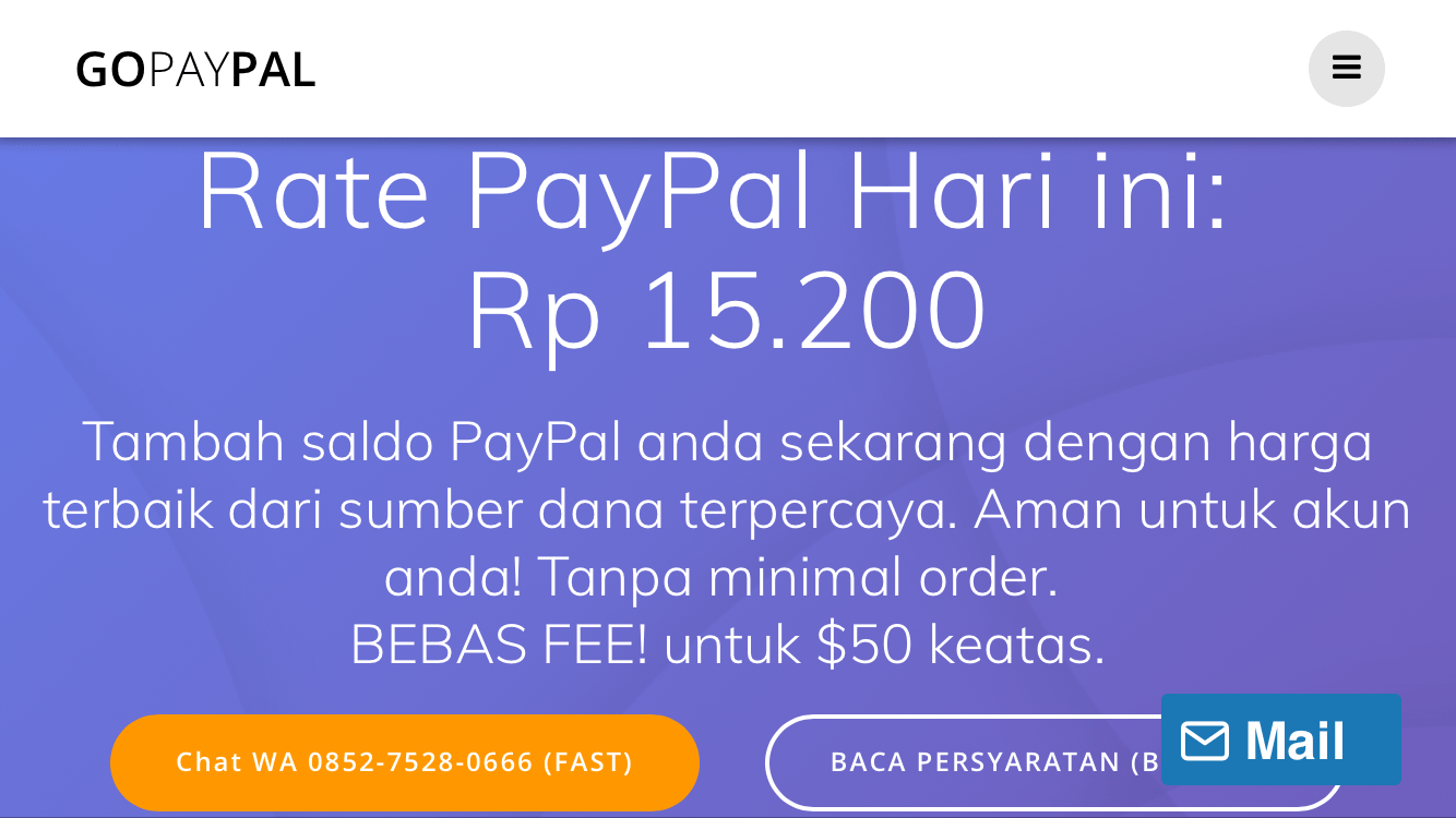 Beli saldo akun paypal di gopaypal indonesia