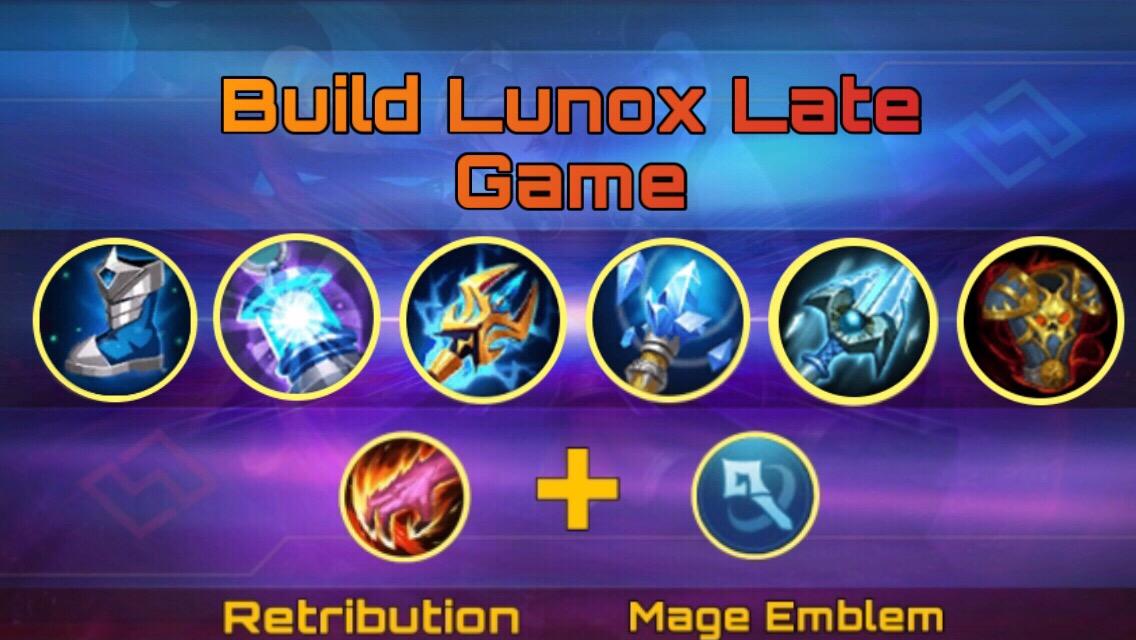 Build item lunox late game Mobile Legends