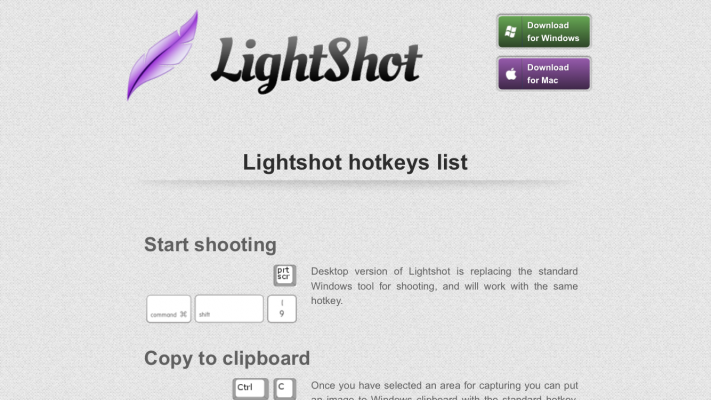 Tombol hotkey Lightshot