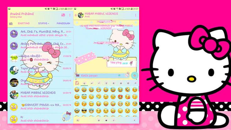 Thema whatsapp hello kitty