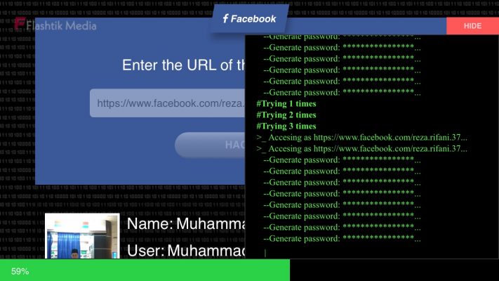 Hack Facebook orang tool online