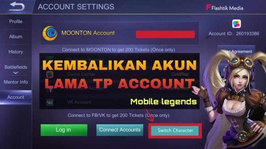 Cara Kembalikan Akun Mobile Legends Hilang Saat Ganti Karakter Switch