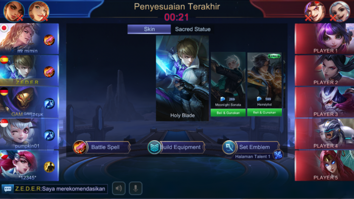 Trik bermain Ranked Mobile Legends