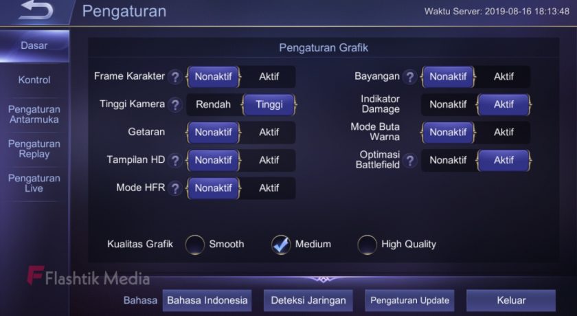 Pengaturan Game Mobile Legends