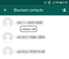 Cara batalkan blokir kontak whatsapp
