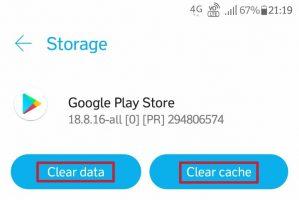 Cara clear data playstore