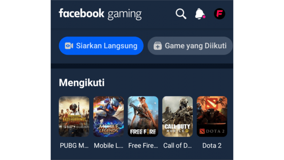 live streaming facebook gaming