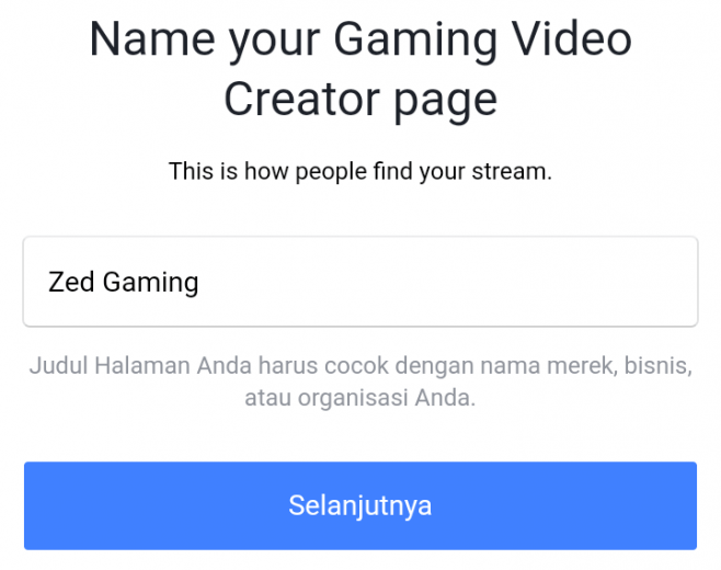 membuat akun fanspage gaming