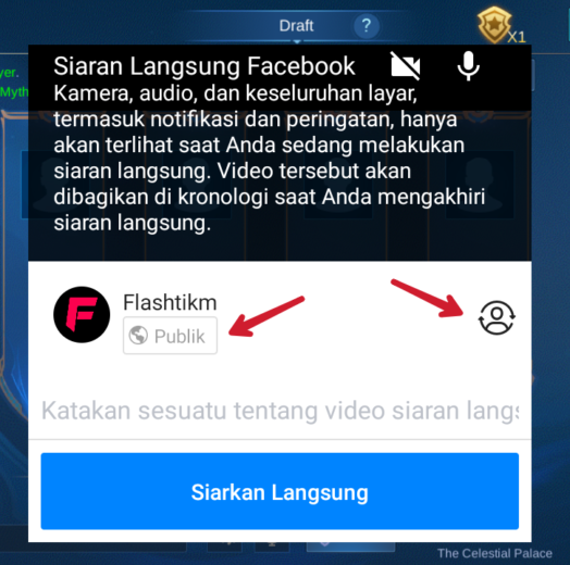 membuat siaran langsung