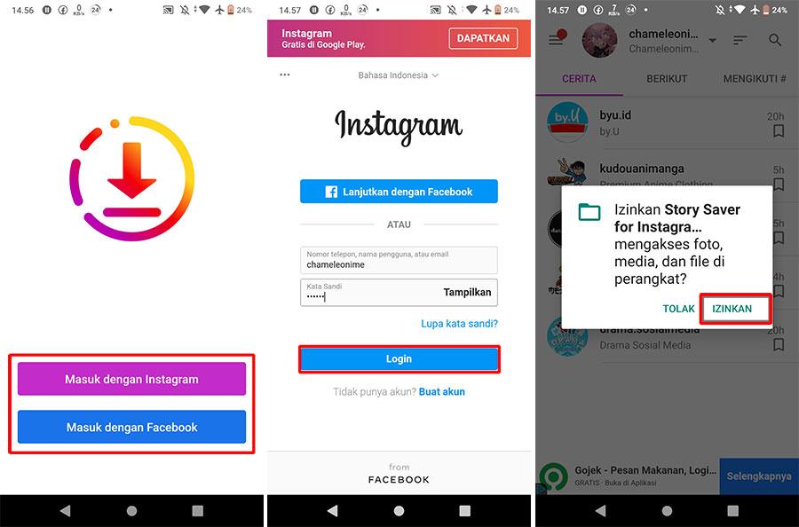 Cara Download InstaStory