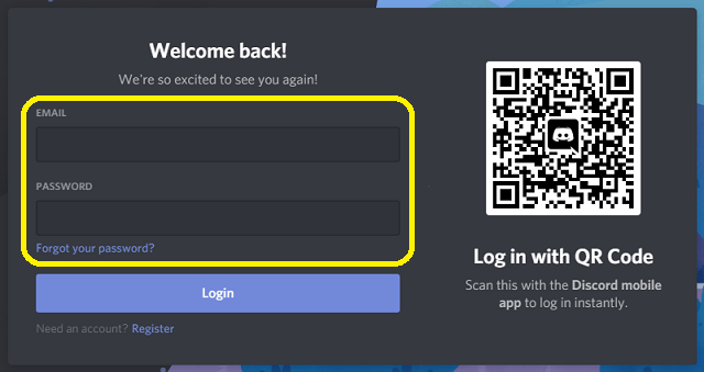 Login Discord 2