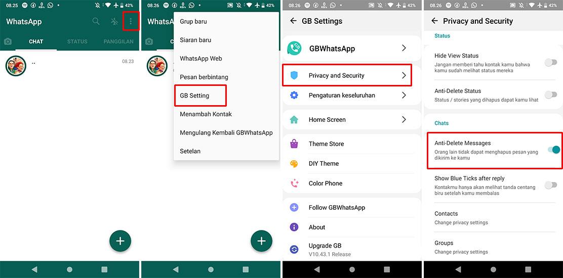 Cara Melihat Pesan Whatsapp Dihapus