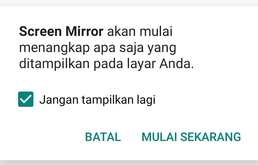 Cara Screen Mirror Tanpa Kabel