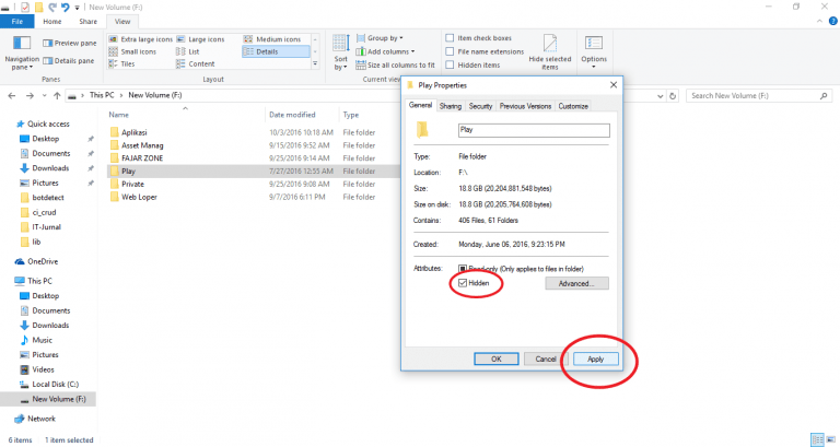 Cara Menyembunyikan File di Laptop