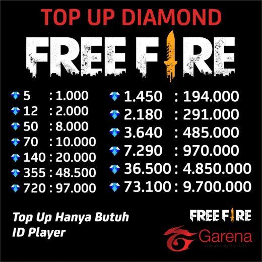 Ini 3 Cara Top Up Diamond FF Termurah di Shopnapre.Com