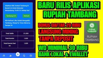 RupiahTambang Apk, Download dan Begini Cara Pakainya