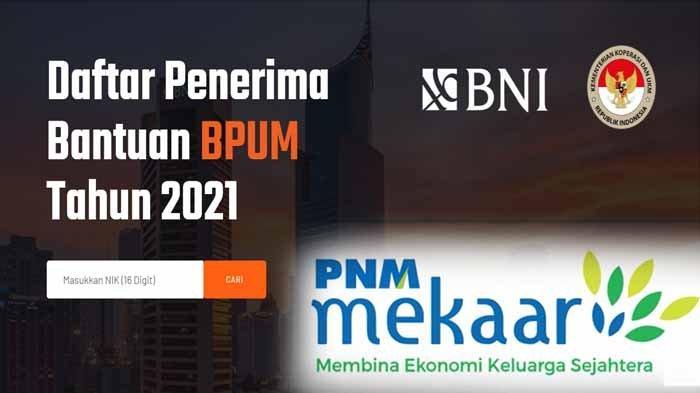 Cara Cek Banpres BNI Mekar 1,2 Juta dan Dana BPUM E-FORM BRI